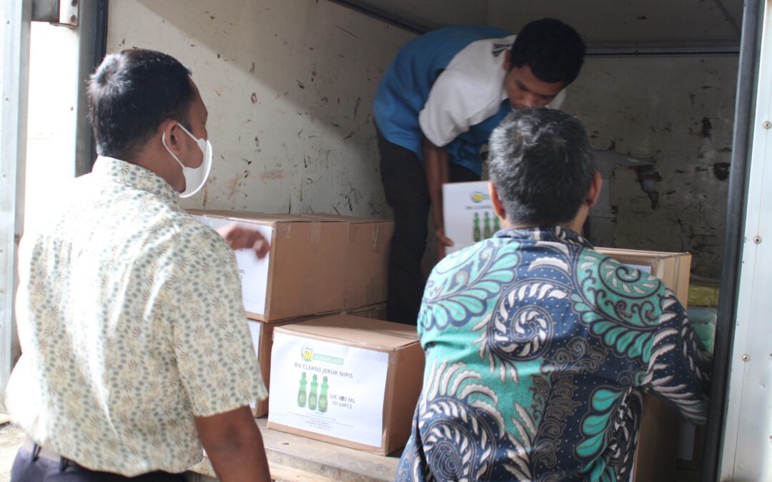 Pengiriman Produk BN House care ke Minimarket yang berlokasi di Rengasdengklok