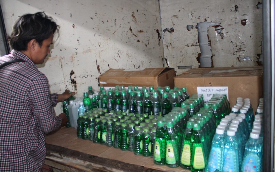 Persiapan Bazzar Pameran yang diselenggarakan di Cikampek